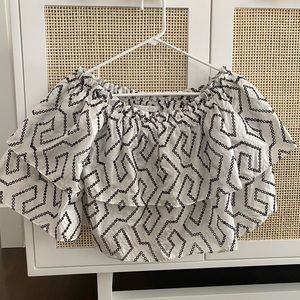 Alexis White & Black Top